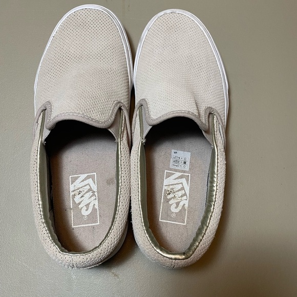 Vans Classic Slip-Ons Perforated Suede in Silver Cloud Women’s size 7.5 - Picture 5 of 6